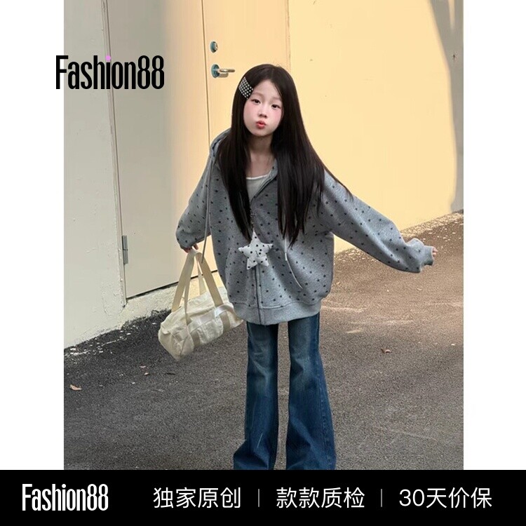 小女孩高级感外套时尚潮流女童2026年秋季新款洋气时髦儿童装衣服