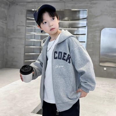 男童春秋款运动卫衣外套2026新款春季上衣中大儿童男孩春装酷帅潮