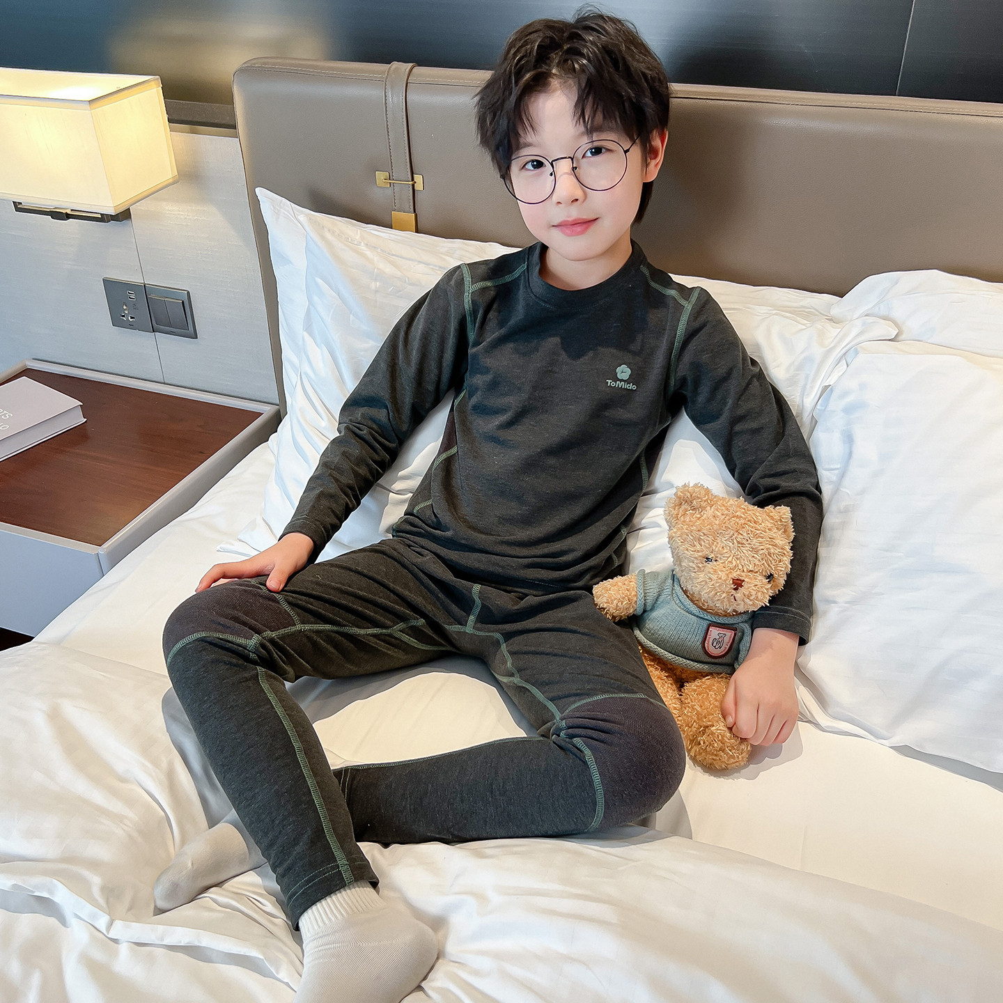 男童秋衣秋裤套装儿童德绒睡衣中大童冬季家居服男孩保暖内衣加厚