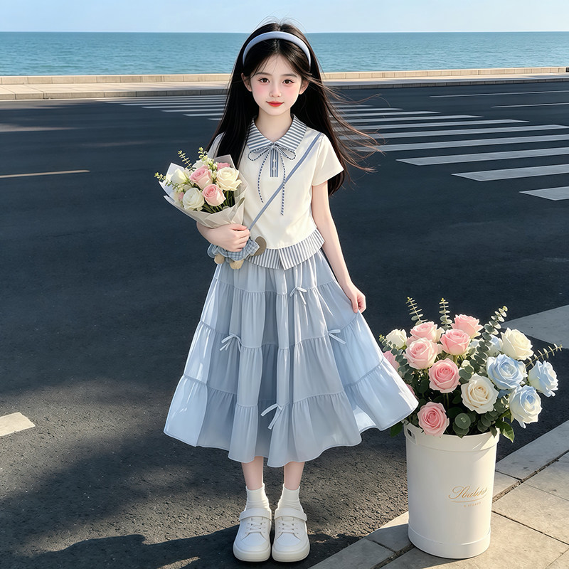女童2026新款韩系学院风套装图片