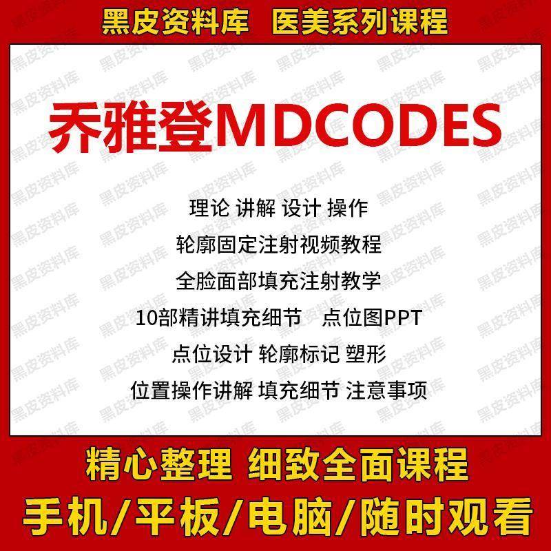 MDCoes注射法解析频乔雅登医美教程充学填轮廓VHL固定注d射提升视