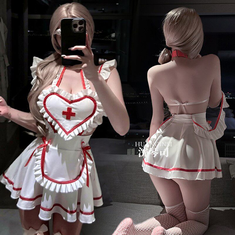 禁欲护士制服床上性感睡衣吊带睡裙情侣女款纯欲风高级感趣味内衣