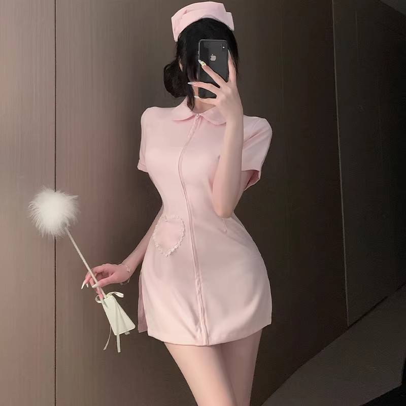 性感纯欲白衣天使护士连衣裙制服cos角色扮演情侣约会晴趣qqny图片