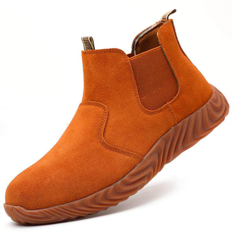 凯夫拉中底耐磨牛筋底安全防护鞋男透气轻便防砸防刺钢包头劳保鞋