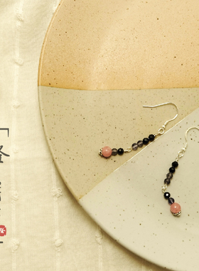 【澄】天然半宝石耳坠（多款） | 原创小众设计 | 新中式手作