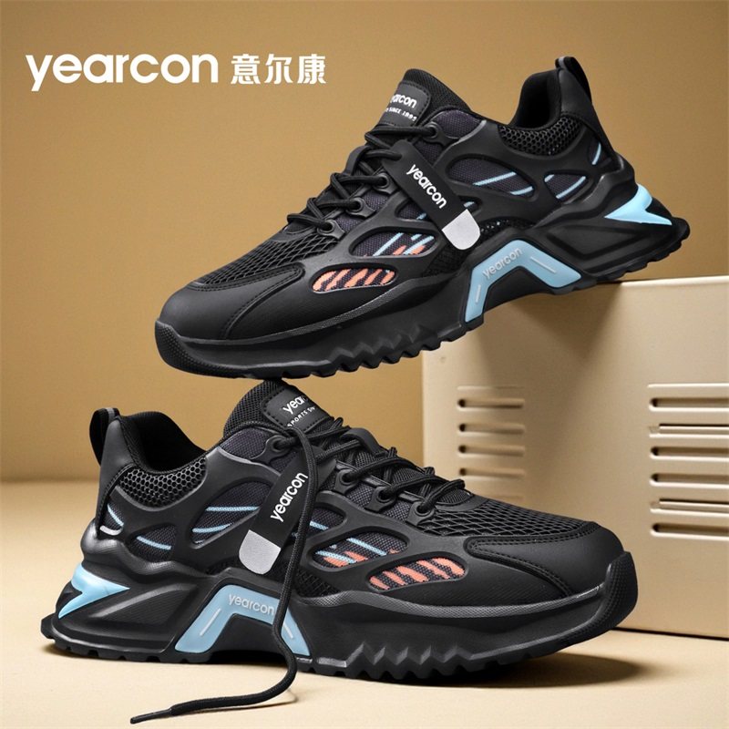 意尔康运动鞋男款2026新款秋季厚底休闲黑武士男鞋增高老爹潮鞋子,流行男鞋,时尚休闲鞋,淘宝优惠券,粉丝福利购,淘宝优惠卷