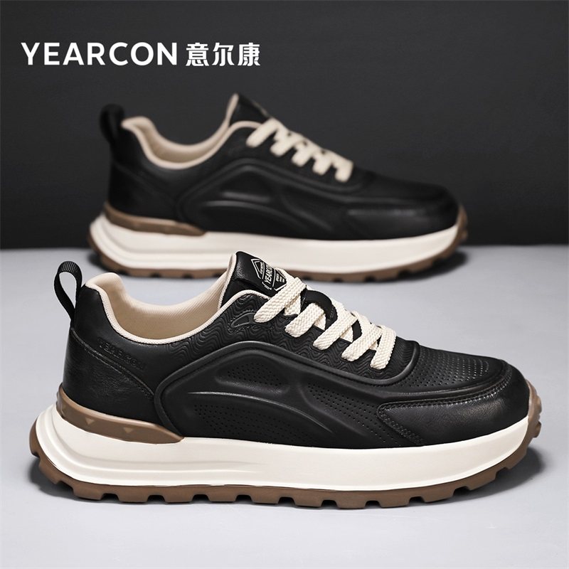意尔康男鞋2026新款春秋夏季潮网面透气高级感厚底休闲运动老爹鞋,流行男鞋,时尚休闲鞋,淘宝优惠券,粉丝福利购,淘宝优惠卷