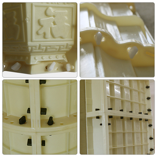 罗马柱模具卡扣配件窗套圆柱方柱栏杆模型具大卡扣花盆扣子小卡扣