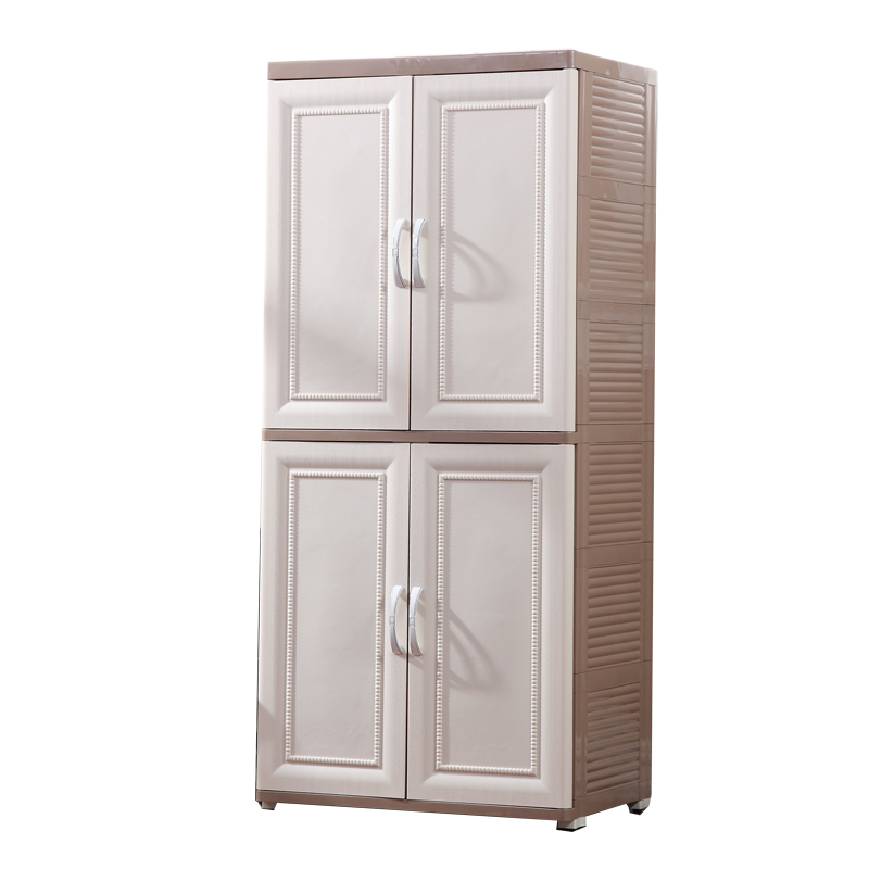 儿童收纳柜双开门衣柜抽屉式宝宝储物柜塑料婴儿衣橱组合整理柜子