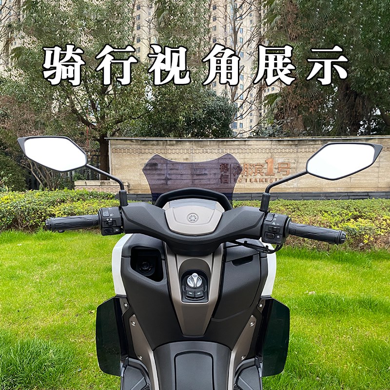 适用20-24款NMAX155改装腿挡风 NMAX腿风挡 护腿风挡PC材质