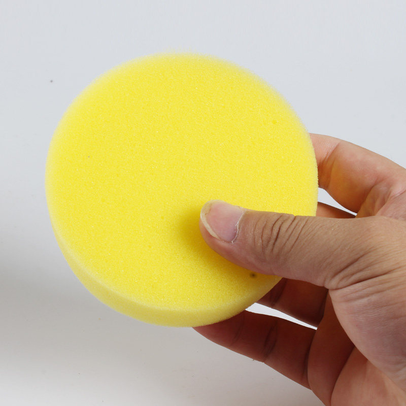 黄海绵块皮鞋清洁专用海绵汽车打蜡泡沫绵块皮具上油擦鞋油圆海绵