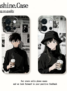 报纸小兰新一适用一加13t手机壳新款oneplusace5pro套1+ace3pro全包一加13个性12情侣11卡通ace2v男女款2pro+