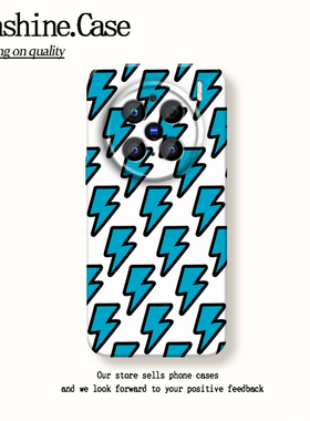 蓝色闪电适用vivos20手机壳新款x200pro套mini潮牌100ultra全包90菲林硬壳x80个性70t60x5030男女款y300iy78+