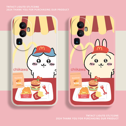 麦门m记chiikawa适用荣耀100手机壳新款华为magic6套90gt乌萨奇80se小八70pro+吉伊x50i卡哇x40防摔30情侣x10