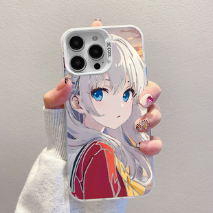 52s 友利奈绪适用iqooneo9手机壳新款 y78 5卡通neo3男女款 vivox100pro套iqoo12微笑动漫80全包neo7se彩银s16