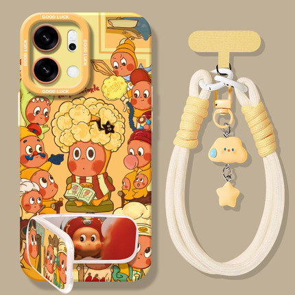 满屏星星人适用opporeno14手机壳新款findx8s+套reno13pro高级感12创意9卡通findx7ultra6por+全包10男女款5k