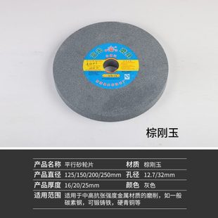 砂轮白刚玉沙轮片电钻变手磨机砂轮机打磨250家用菜刀磨石磨刀器