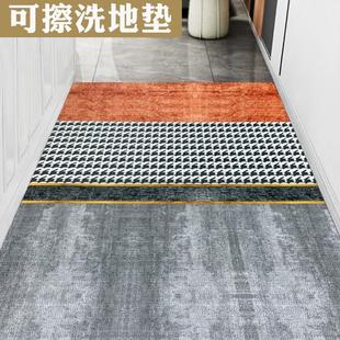 轻奢地垫进门口踩脚垫子家用入户门厅可擦洗裁剪高档玄关地毯 PVC