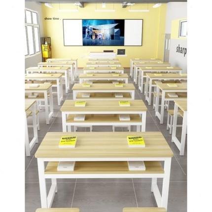 中书桌椅班补习班圆角学习桌学校培训儿童辅导家用小学生班课桌椅