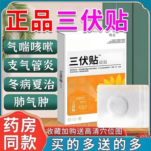 三伏贴膏药贴肺气肿特支气管炎磁疗气管炎哮喘艾草去寒湿调理CD
