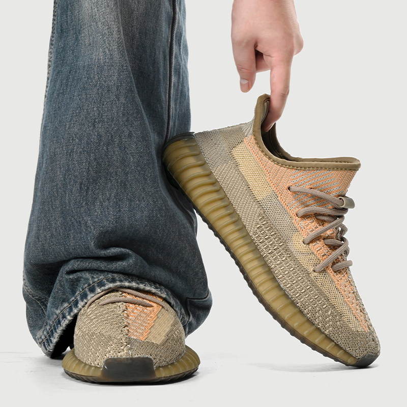 库椰子鞋350脏橙男女2026新款春季网面透气运动鞋防臭休闲跑步鞋