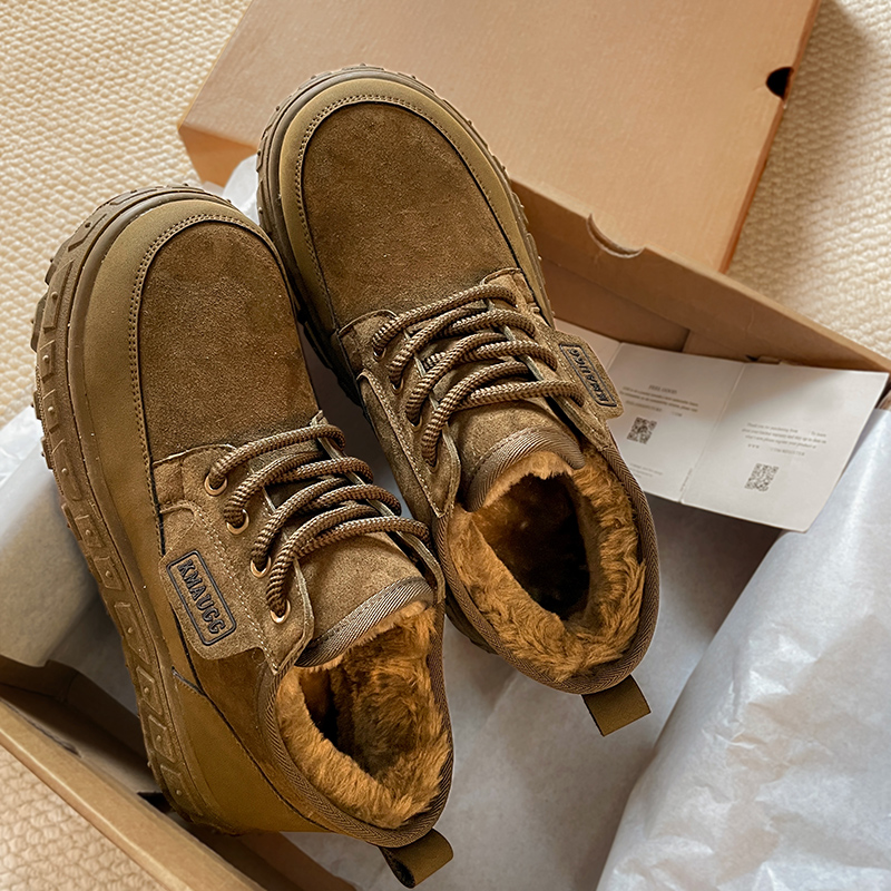 桑坡皮毛一体男款雪地靴