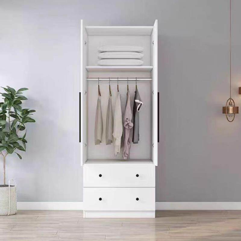 木质衣柜卧室单人收纳衣柜小户型经济实用多层挂衣橱阳台储物被柜
