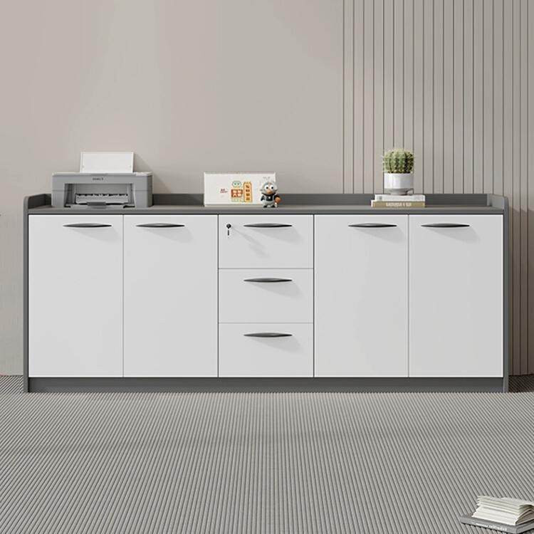 文件柜矮柜办公室隔断柜木质资料柜档案柜收纳储物柜子长条办公柜