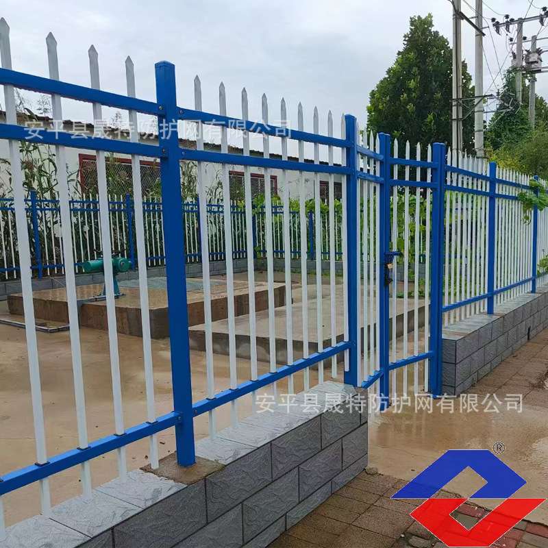 小区围墙锌钢护栏镀锌钢管栅栏围墙栅栏别墅庭院围栏