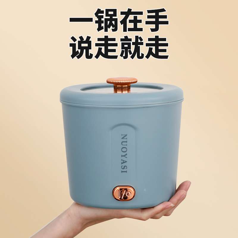 跨境110V迷你电煮锅电火锅电蒸煮一体宿舍旅行电热锅小型泡面锅
