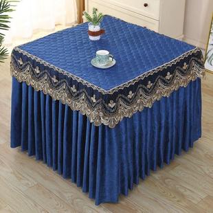 桌子围挡布取暖烤火专用被子烤火桌围罩电火套罩正方形罩子炉子套