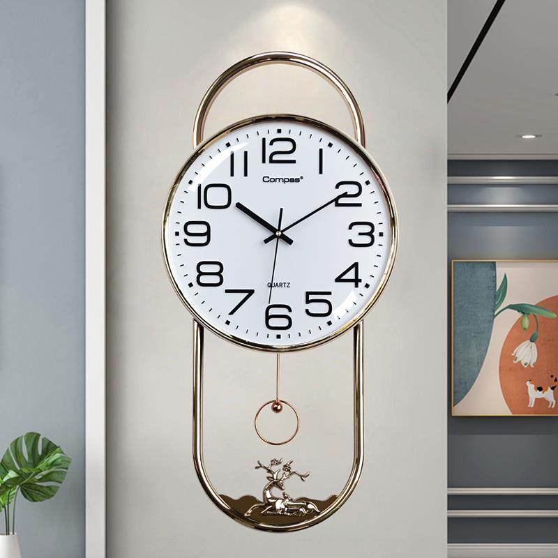 康巴丝挂钟新款石英钟静音客厅卧室钟表艺术创意电子钟装饰挂表
