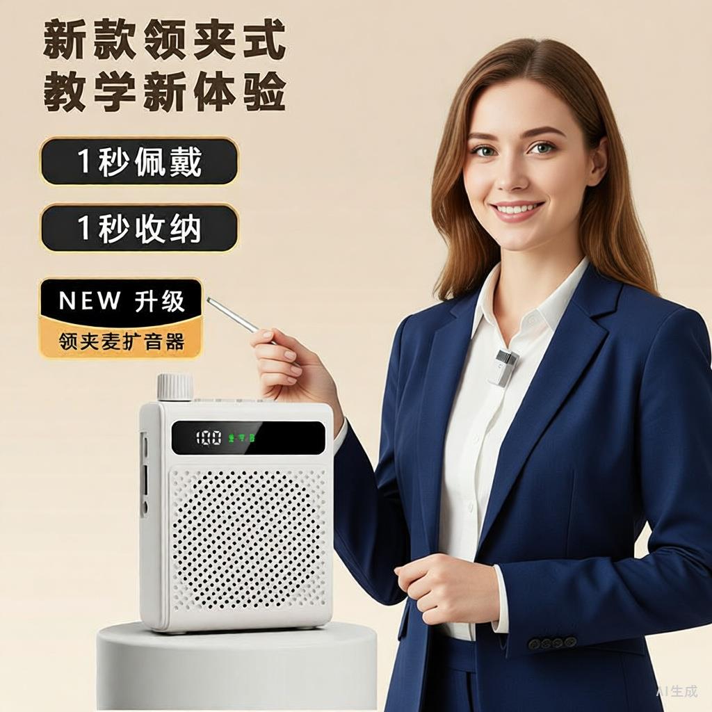 2025新品教师无线扩音器超大音量清小蜜蜂导游推荐户外室内上课用