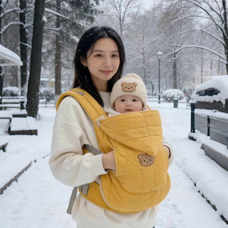 婴儿背带披风斗篷婴儿车盖毯推车挡风被腰凳防风宝宝披风保暖加厚