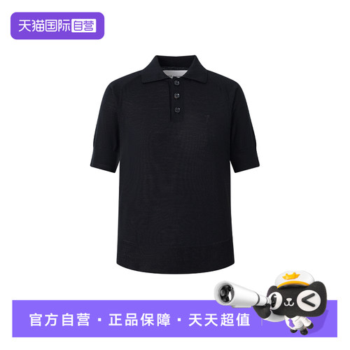 【自营】Ami Paris 女士时尚优雅通勤爱心套头翻领短袖T恤POLO衫
