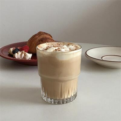 On the table - 法国进口钢化玻璃杯 玻璃咖啡杯 ins饮品杯200ml