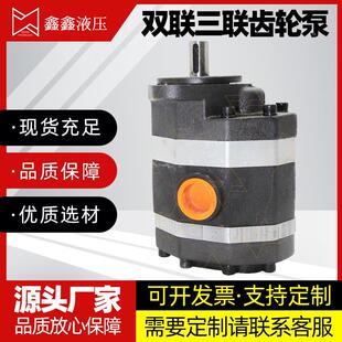 50双联泵液压油泵 载机 FC16 装 吊车 三联齿轮泵 2CB
