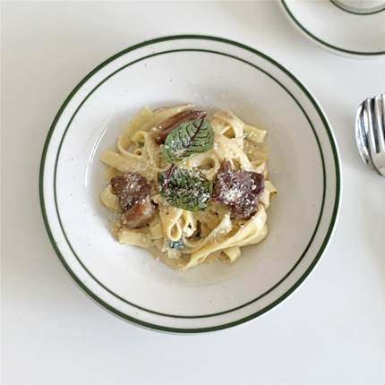 On the table - 绿色芝麻釉系列陶瓷深盘 意面汤盘 家用菜盘