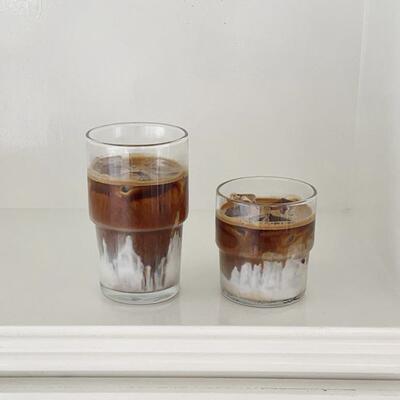 On the table - 进口耐热钢化玻璃可叠杯 Dirty杯 冰美式咖啡杯