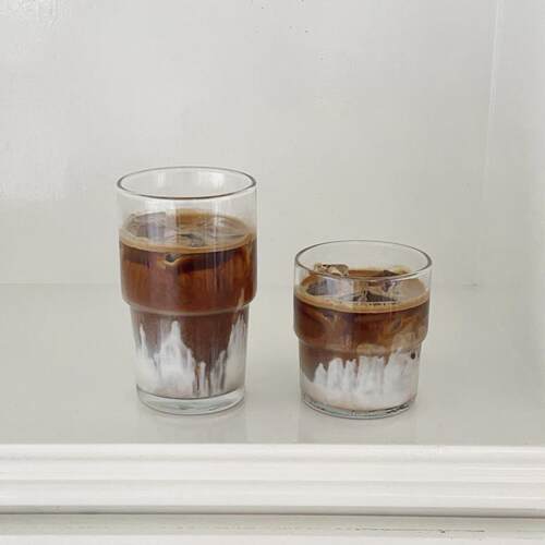 On the table - 进口耐热钢化玻璃可叠杯 Dirty杯 冰美式咖啡杯