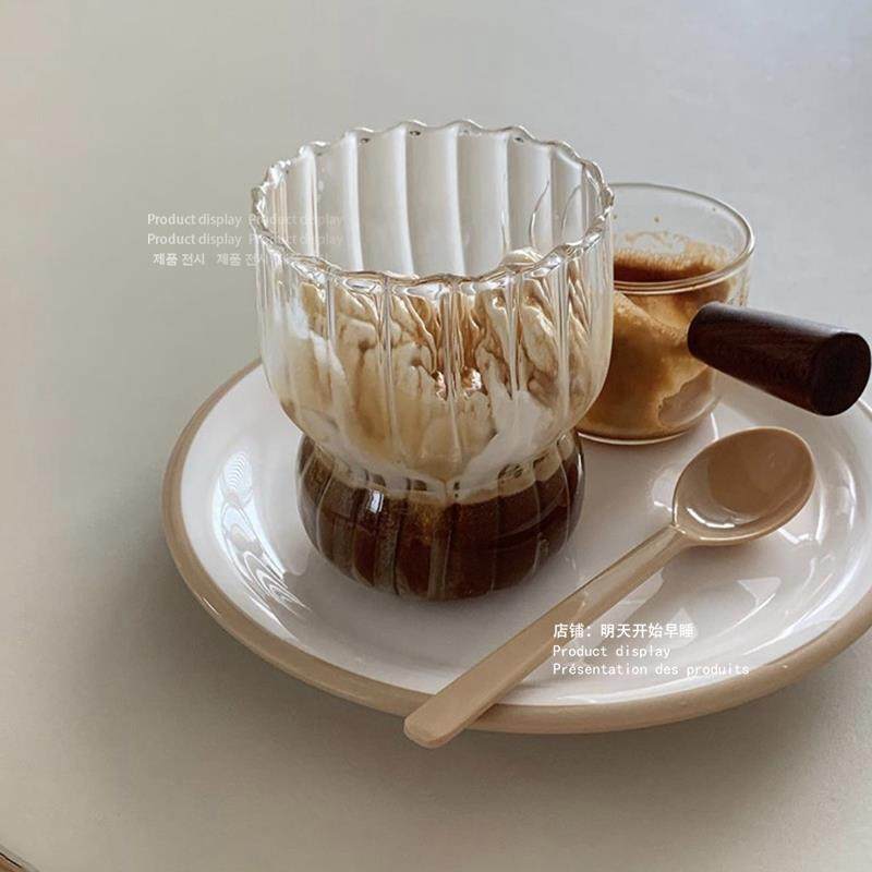 ins感拿捏了~~ 家用水杯饮料拿铁牛奶杯简约咖啡杯冰美式玻璃杯,纺织面料/辅料/配套,服装加工设备,淘宝优惠券,粉丝福利购,淘宝优惠卷