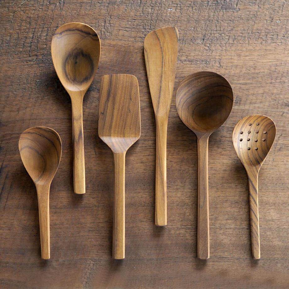 包邮日本进口天然木制厨房用具炒菜锅铲汤勺沙拉豆腐火锅漏勺饭勺