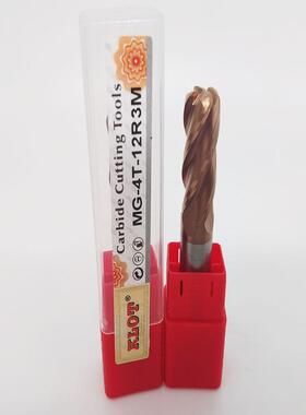 KLOT 涂层镀钛铣刀 圆鼻铣刀整体硬质合金R圆弧圆鼻铣刀12R1 12R3