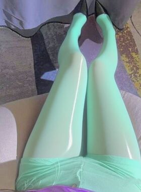 丝袜新品绿色马油袜超薄油亮丝滑网红爆款马油袜大码性感连裤袜