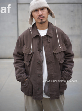 FOAF  Jungle Fatigue Jacket 24AW 水洗做旧军事工装四袋夹克