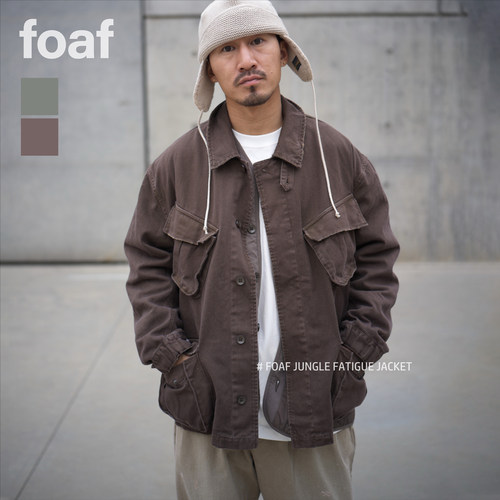 FOAF  Jungle Fatigue Jacket 24AW 水洗做旧军事工装四袋夹克