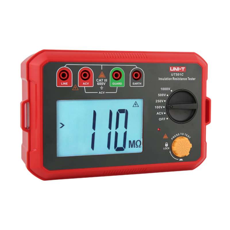 优利德UT501C便携式数字兆欧表1000V/5GΩ绝缘电阻测试仪