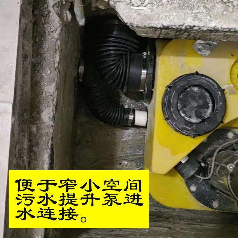 橡胶软管波纹管下水管道伸缩螺纹管排水管皮管软连接头PVC管软接