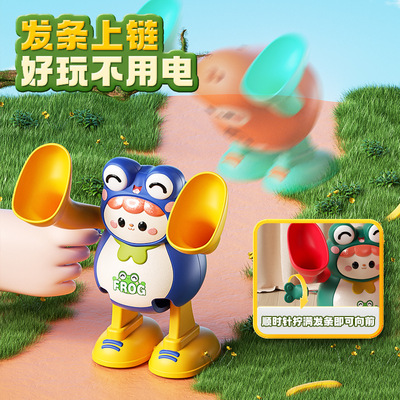 翻斗小青蛙发条特技翻跟头趣味