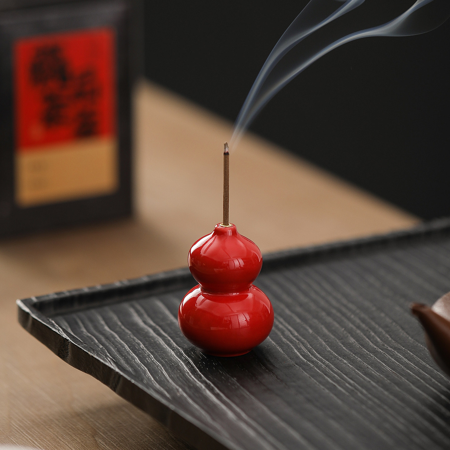 新中式福禄线香香炉陶瓷香座五福小葫芦线香香插茶台香薰炉小摆件,家居饰品,香托/香盘/香座/香插,淘宝优惠券,粉丝福利购,淘宝优惠卷